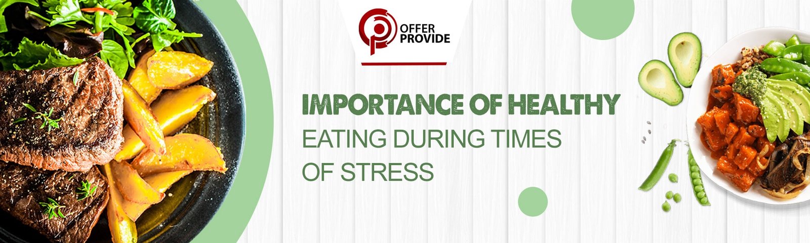 Importance of healthy eating during times of stress.